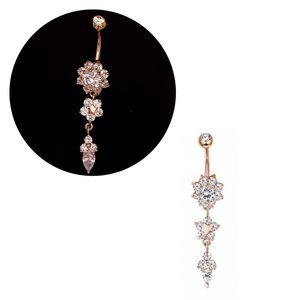 2/$15! ROSE GOLD BELLY BUTTON RING